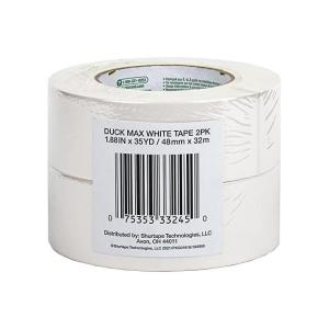 Duck Brand Max Strength Duct Tape White 8Roll Pack 1.88 Inc