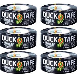 Duck Brand Max Strength Duct Tape Black 1.88 Inch X 35 Yards