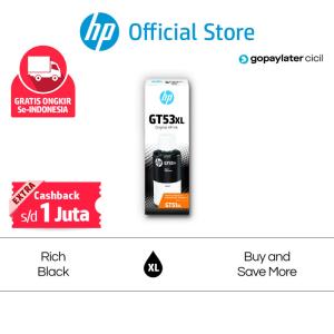 Tinta Printer HP Original GT53XL 135-ml Black (1VV21AA)