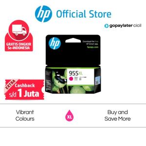 Tinta HP 955XL High Yield Magenta Original Ink Cartridge Warna