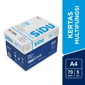 SiDU Kertas Fotocopy 70 GSM A4 - 1 Boks = 5 Rim