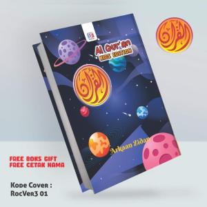 ALQURAN CUSTOM NAMA UKURAN KECIL/A6 - AL QURAN TERJEMAH edisi Anak kid - Cover Rocket 1, Tajwid Warna