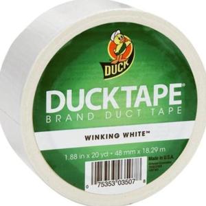 Duck Brand 392873 White Color Duct Tape 1.88Inch By 20 Yard