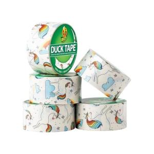 Duck Brand 241818 Duck Printed Duct Tape 1.88 X 10 Yd Unicorns 6 Rol