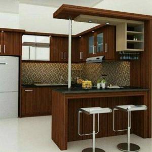 kitchen set mini bar minimalis meja