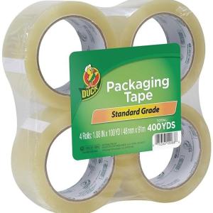 Duck Tape Brand Standard Packaging Tape Refill 4 Rolls 1.88 Inch X 100