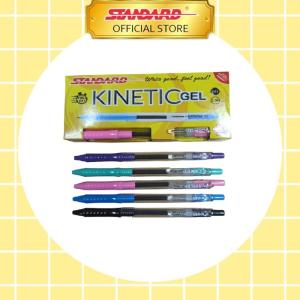 Standard Pen - Kinetic Gel 0.38 ( Pulpen, Ballpoint, Pena, Alat Tulis) - Hitam Isi 6 pc