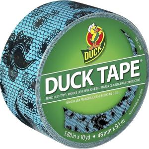 Duck Brand 283048 Printed Duct Tape Blue Lace 1.88 Inches X 10 Yards