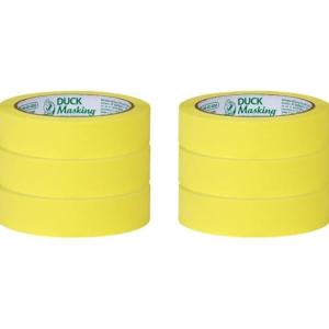 Duck Brand Color Masking Tape Yellow .94 In. X 30 Yd 6 Rolls