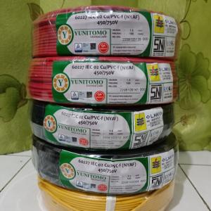 KABEL NYAF 1,5MM YUNITOMO TEMBAGA ASLI 100M TERLARIS