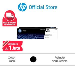 Tinta HP 107A Black Original Laser Toner Cartridge Hitam