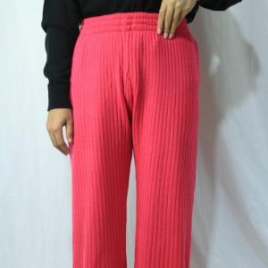 Masha Knit Pants Celana Wanitakulot Rajutpants - Fuschia
