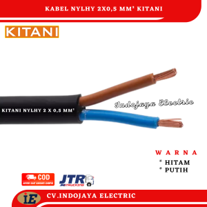 Kabel Serabut Nylhy 2x0,5 Kitani Kabel Meter Kabel Listrik harga 5 meter/ Hyo /Nymh